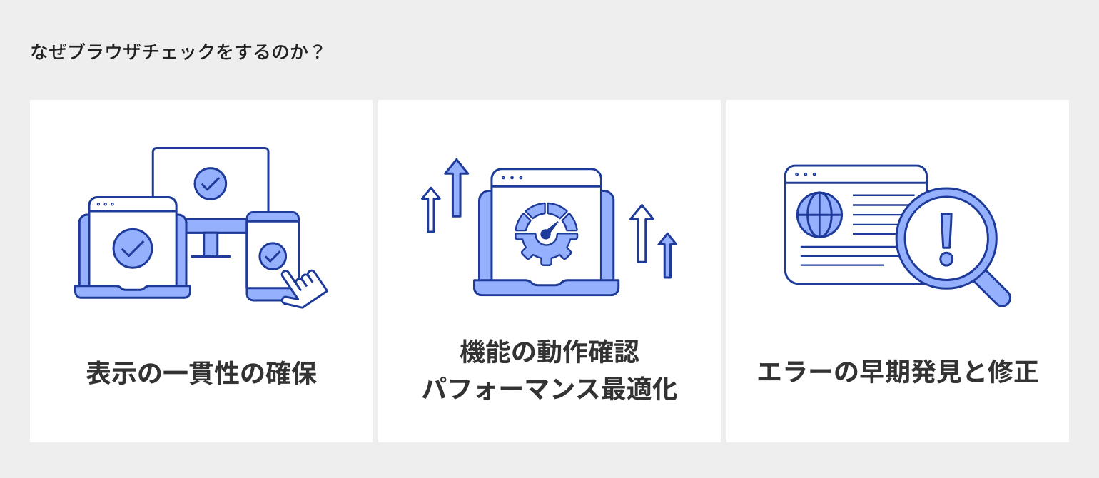 ブラウザチェックをする3つの理由