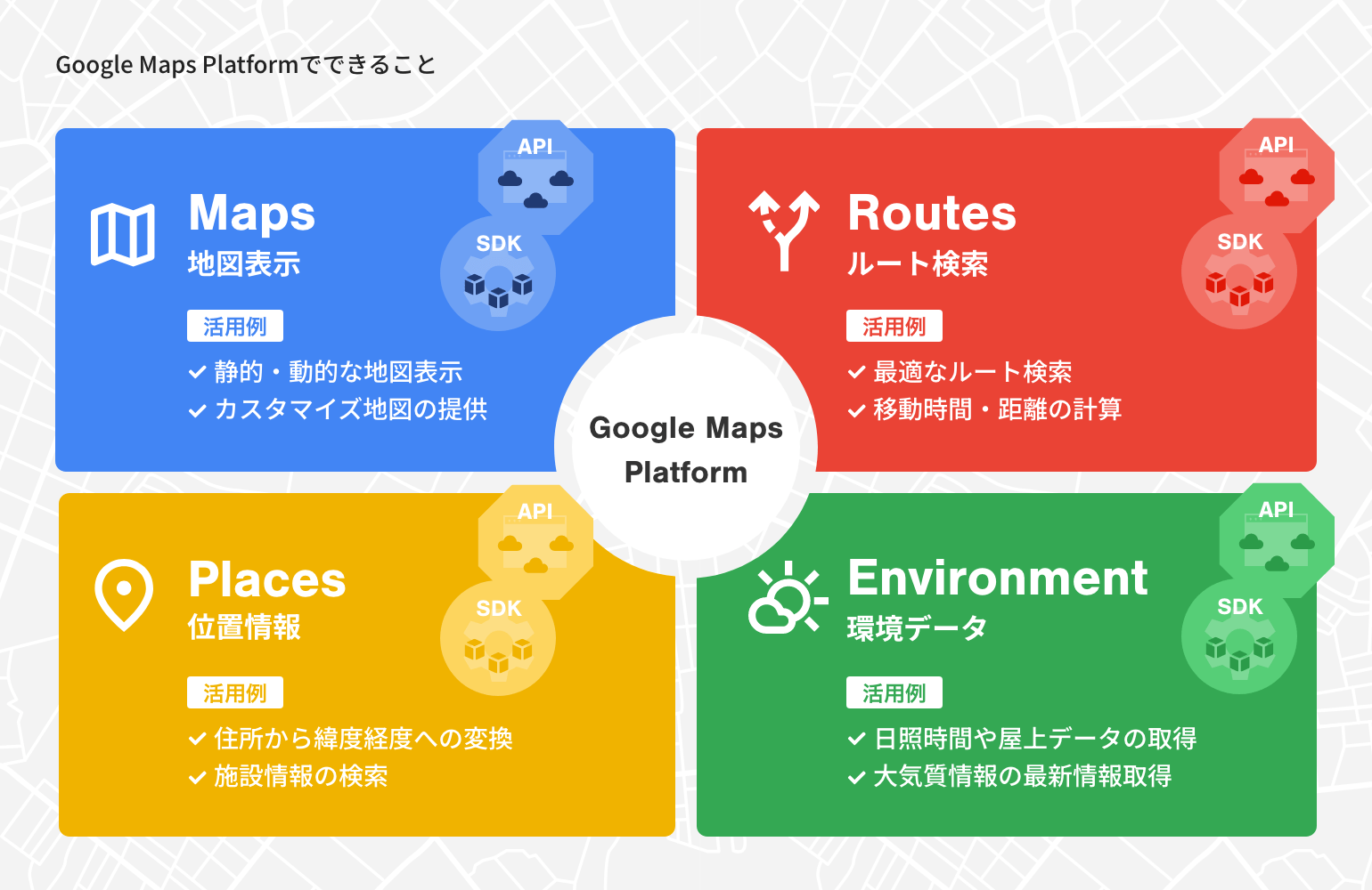 Google Maps Platform でできること