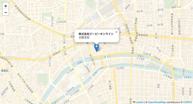 OpenStreetMapでCarto（Voyager）のタイルを実装した場合