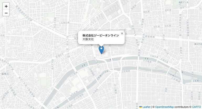 OpenStreetMapでCarto（Positron）のタイルを実装した場合